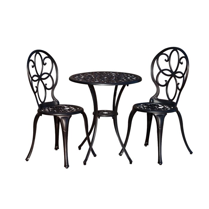 PatioSense 3 Piece Bistro Set Reviews Wayfair   3 Piece Bistro Set 